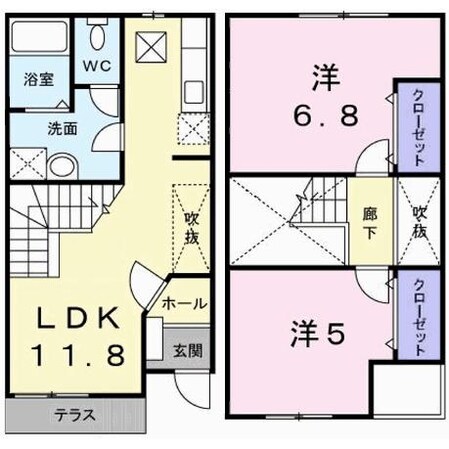 フリーデンBの物件間取画像